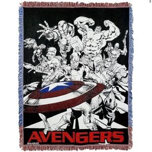 Marvel Avengers Woven Jacquard Throw Blanket 46" x 60" Dream Team Northwest